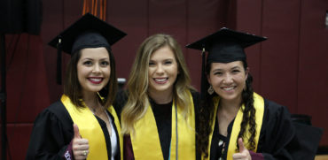 Students graduating Texas A&M